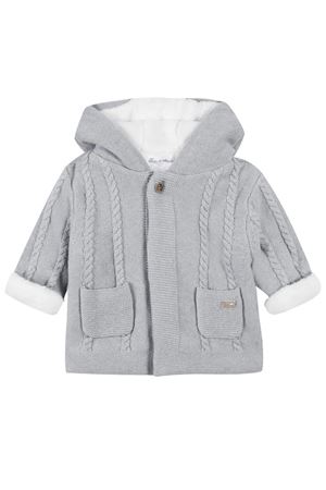 Cappotto in misto cotone, lana e cashmere grigio TARTINE ET CHOCOLAT KIDS | TZ4000021